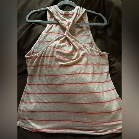 Joie Rayson 100% Linen Striped Racerback Tank NWT - Picture 2 of 4